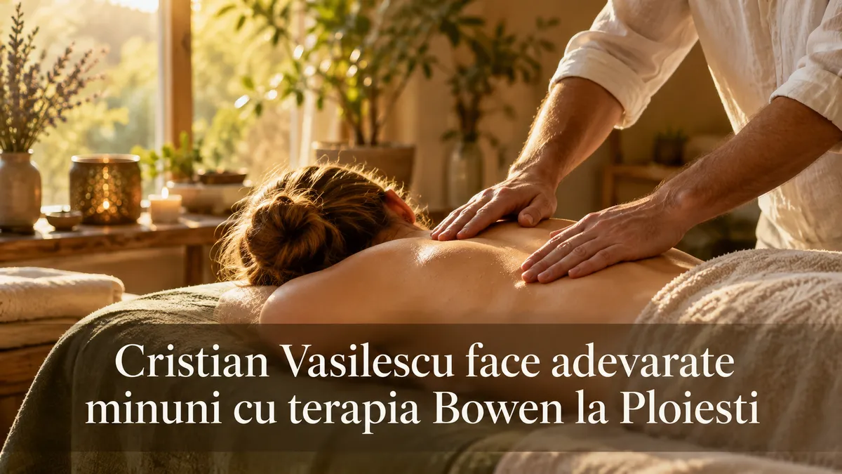 faptdivers.ro : Cristian Vasilescu face adevarate minuni cu terapia Bowen la Ploiesti