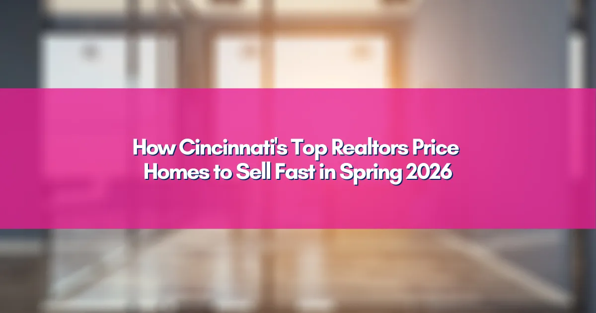 Real estate agent presenting pricing strategy to homeowners in Cincinnati