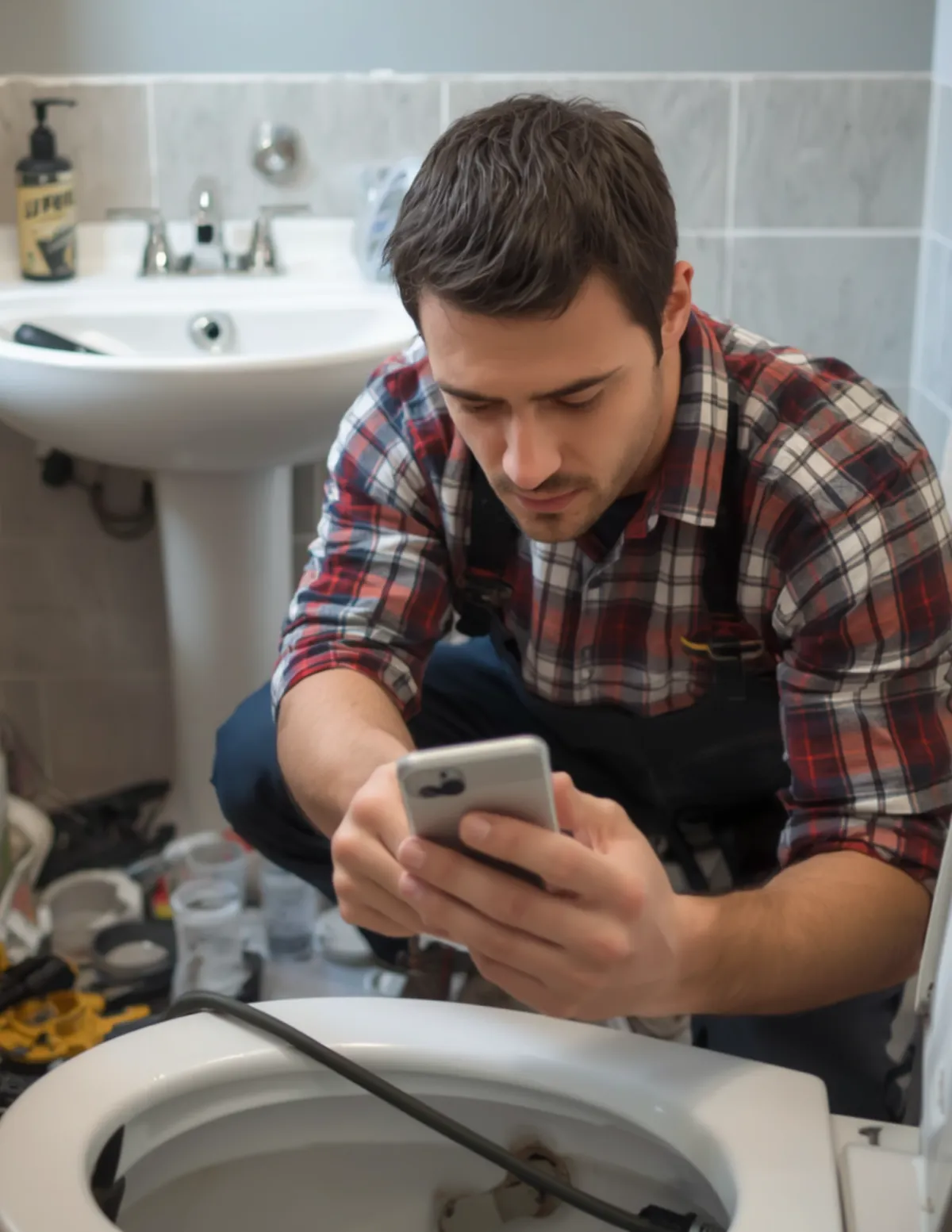 man holding incandescent bulb