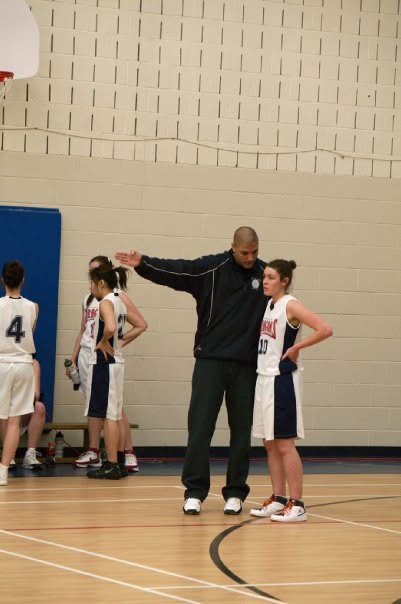 Coach Docter directing play from the sideline