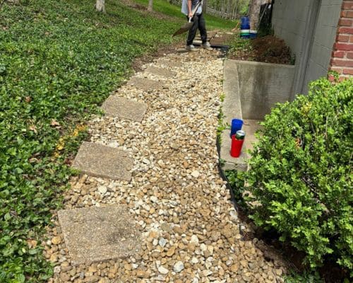 Westfield Stone Walkway Creation