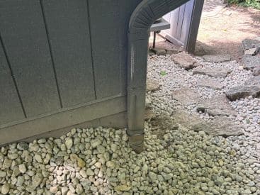 Downspout Drainage in Carmel
