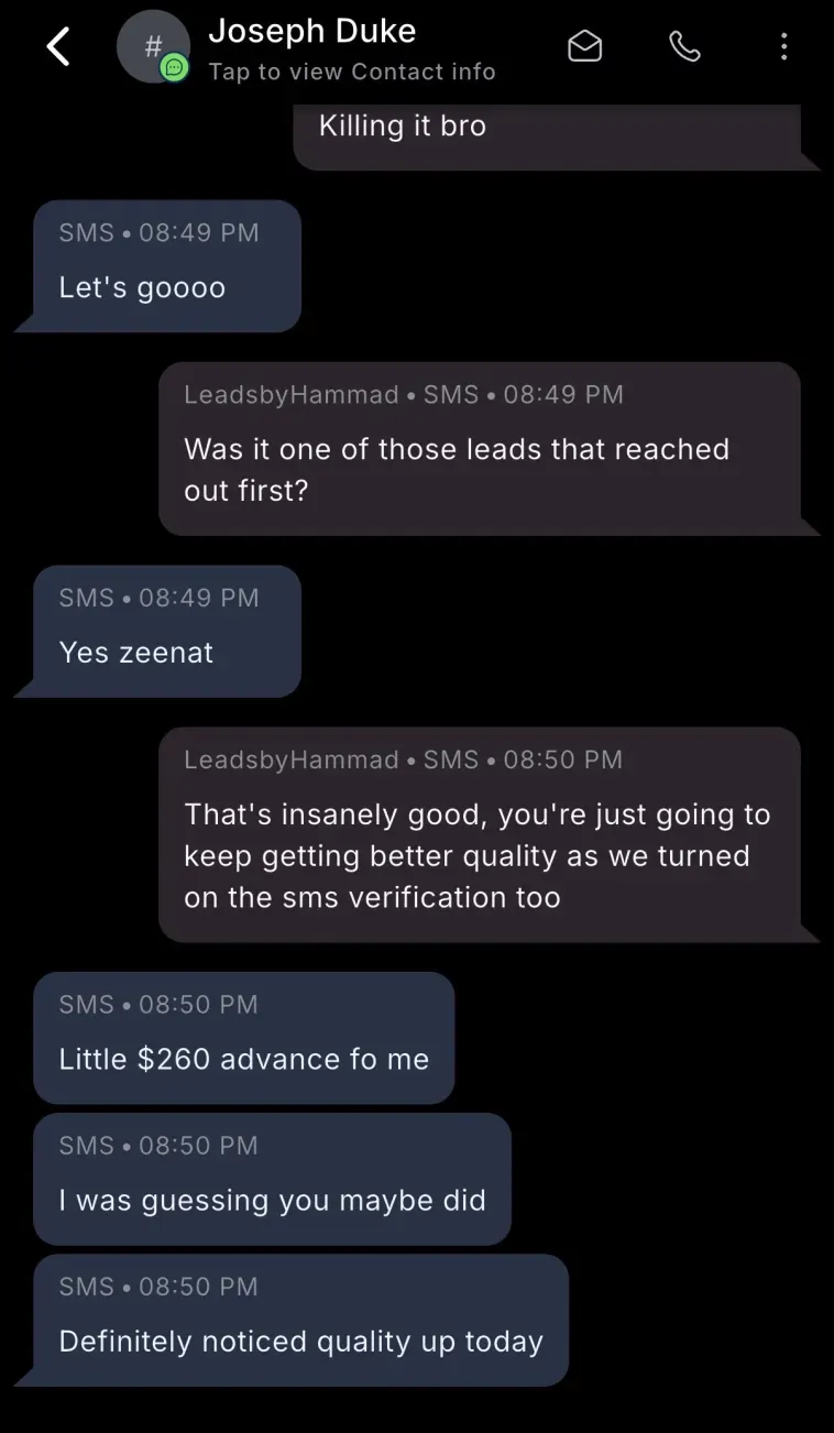 Testimonial screenshot 4