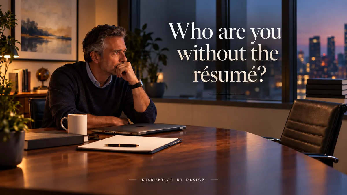 If Your Job Disappeared Tomorrow, How Much of You Would Disappear With It?