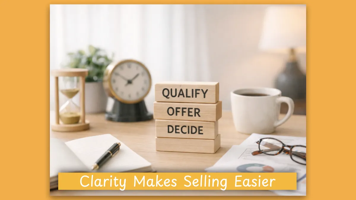 Why Selling Feels Heavy When Your Offer Isn’t Clear (And How to Make It Lighter)