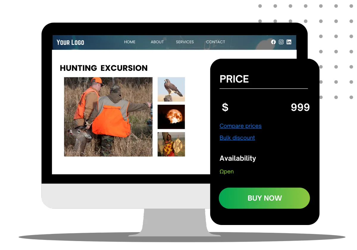 payments for Hunting Excursion business