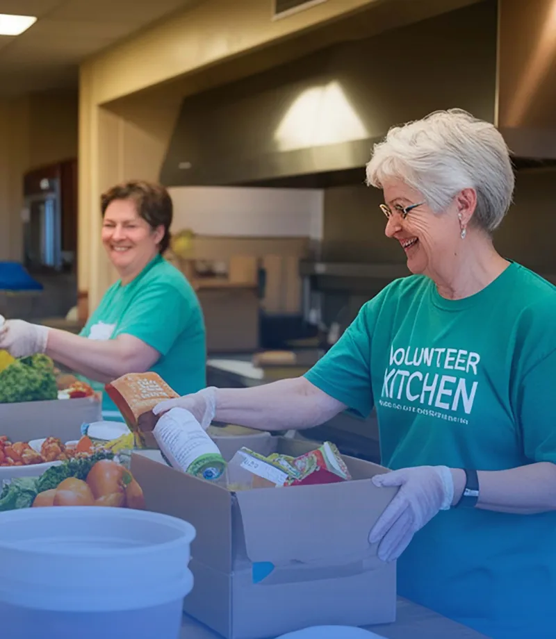 Church members participating in community outreach, showing generosity growth and Kingdom-first vision through stewardship.