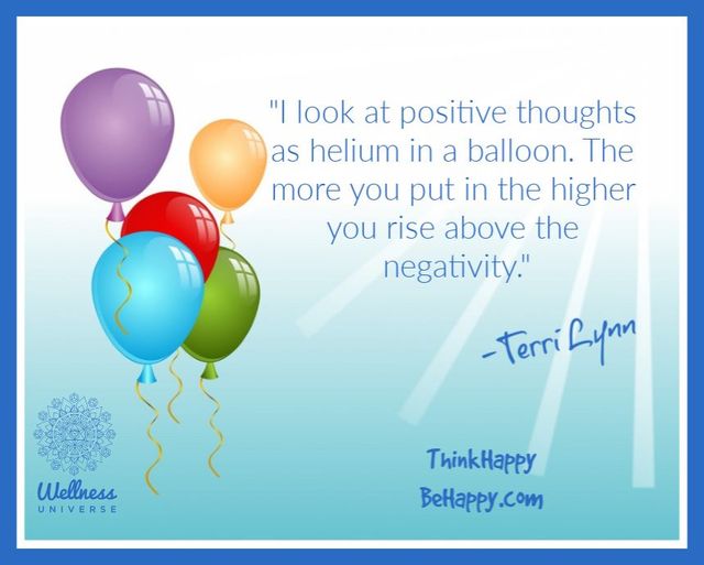 Happiness is like helium in a balloon