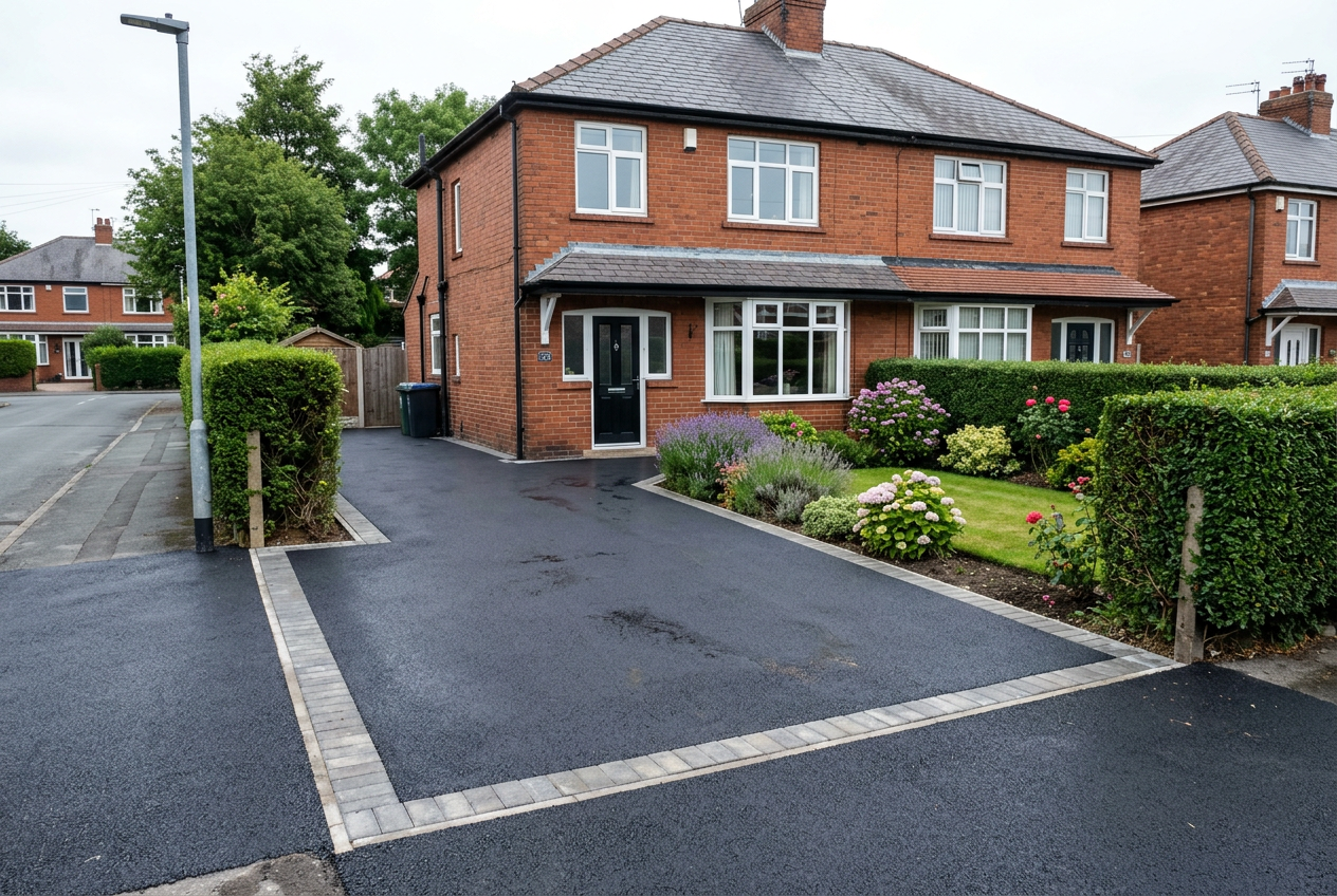 Driveways and external works in Lancashire outside a residential property