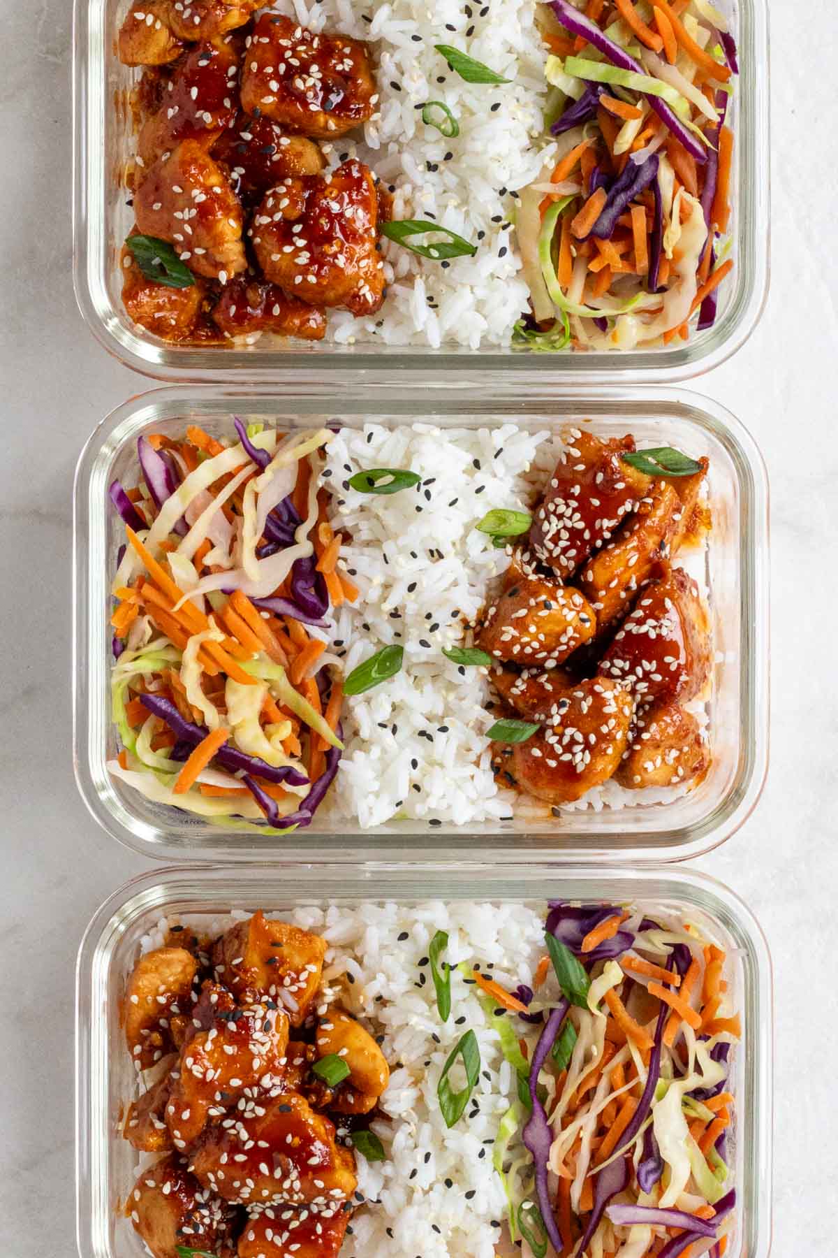 Sticky Chicken Rice Bowls