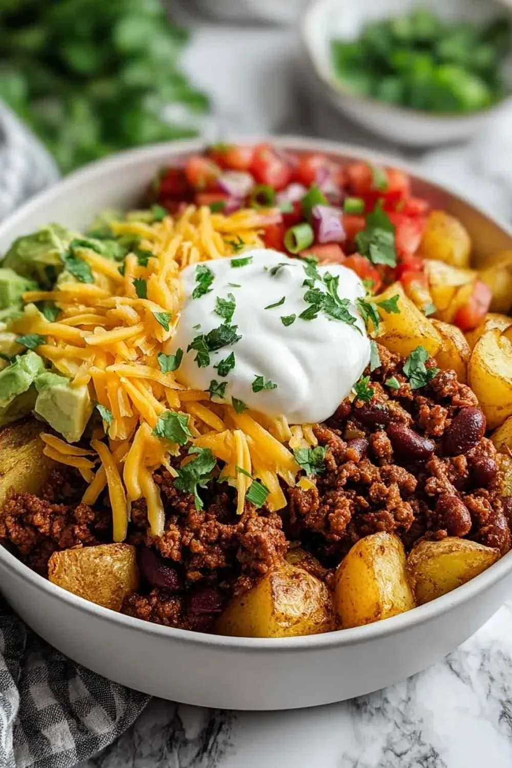 Loaded Potato Taco Bowl