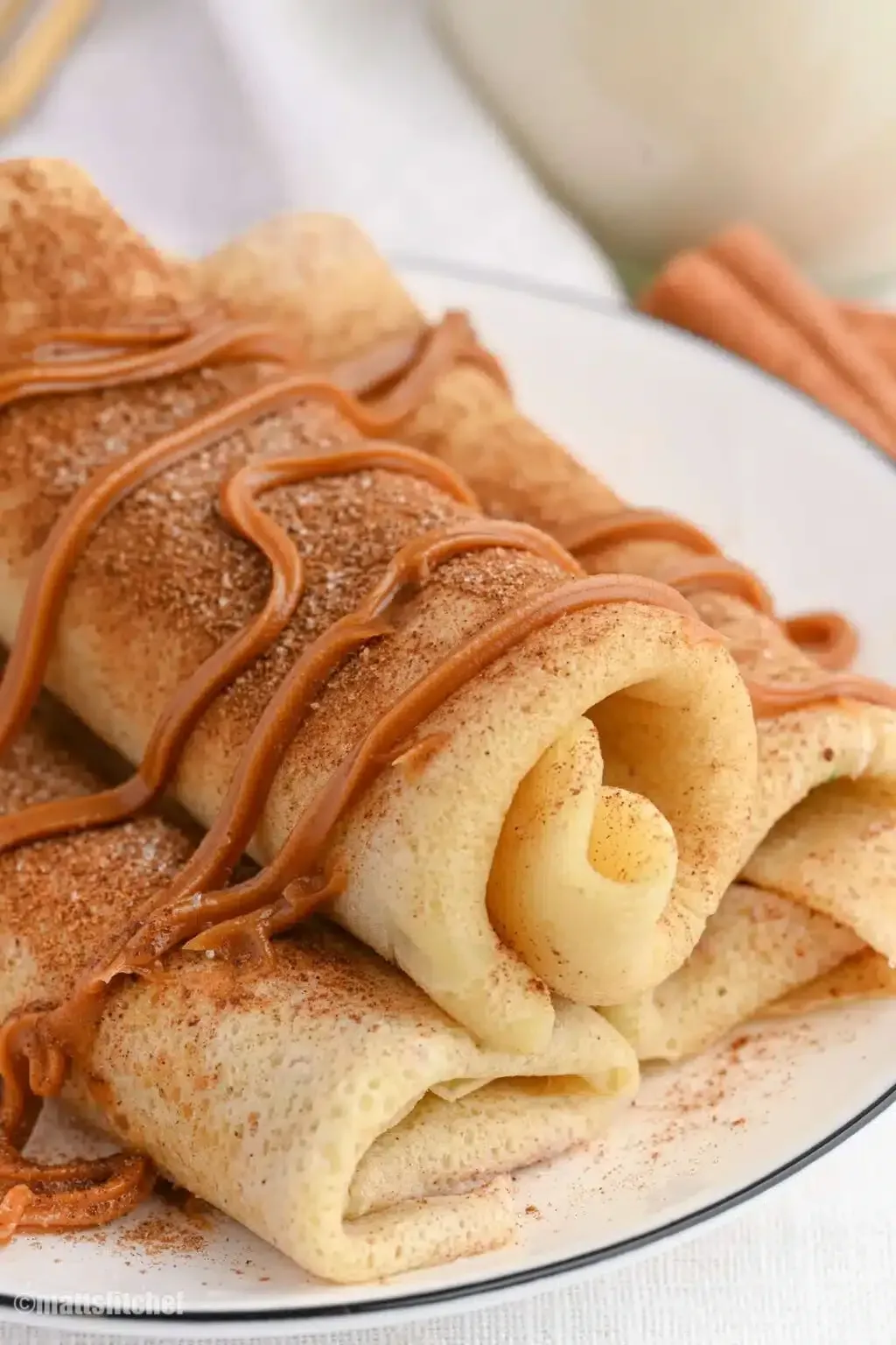 Cinnamon Roll Protein Crepes