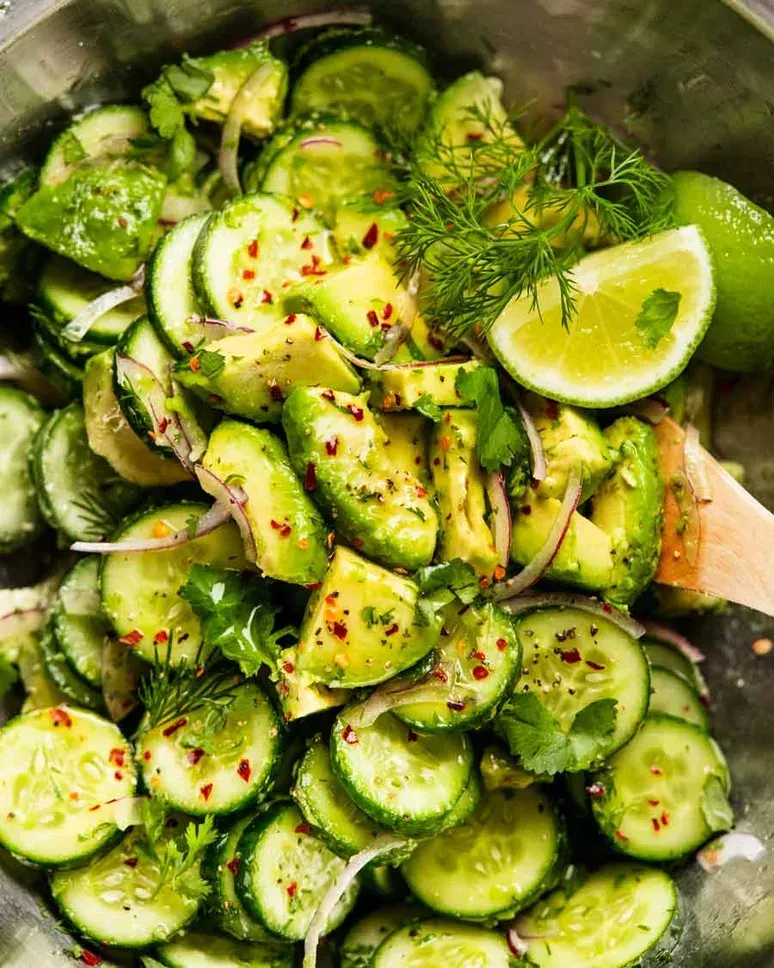 Avocado Cucumber Salad