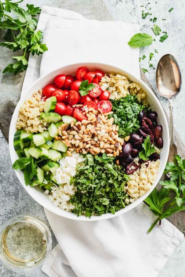 Mediterranean Quinoa Salad Bowl