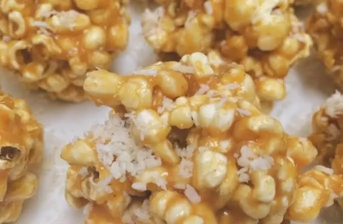 Coconut Popcorn Balls