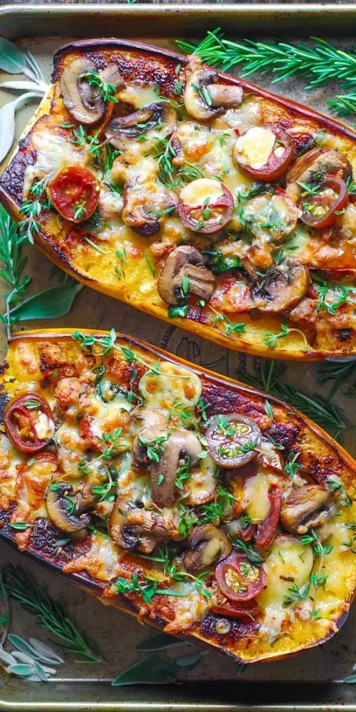 Italian Sausage Stuffed Spaghetti Squash