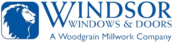 Windsor Windows and Doors logo featuring a lion, representing craftsmanship and quality in window manufacturing.