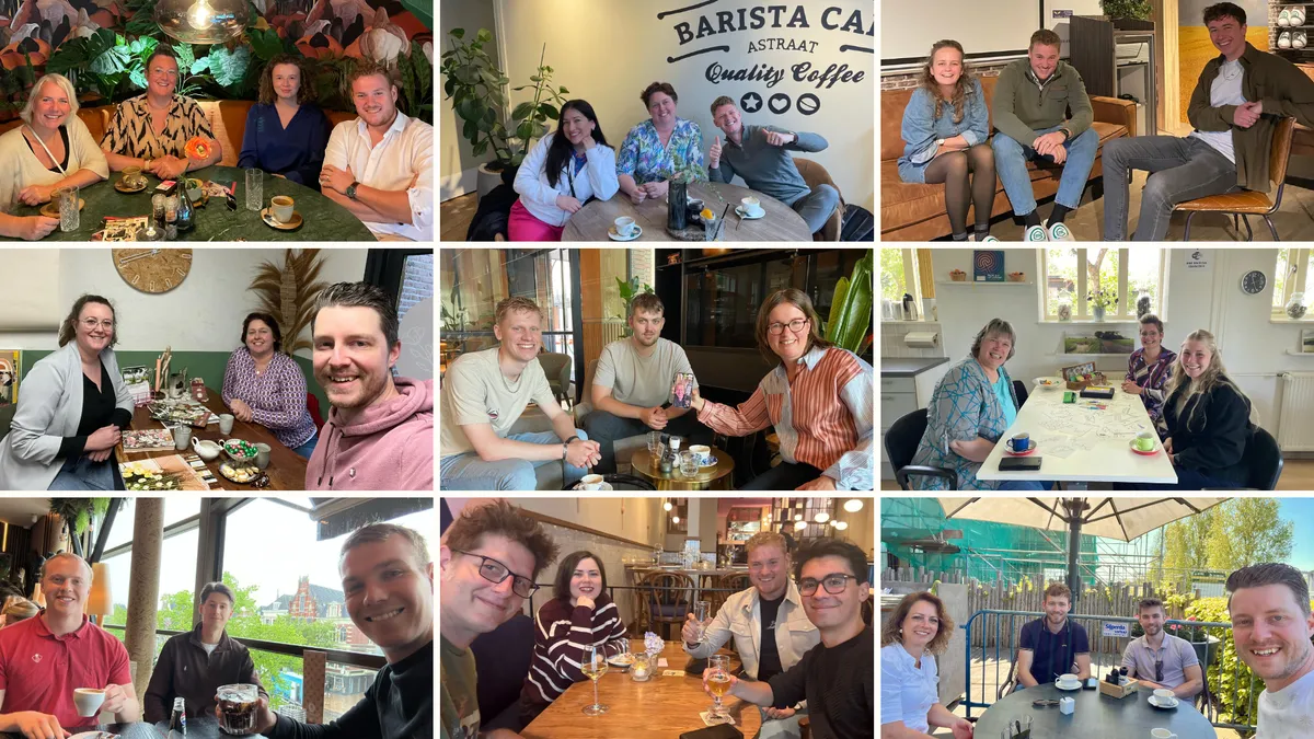 Ondernemers in gesprek tijdens het netwerken met Make My Business