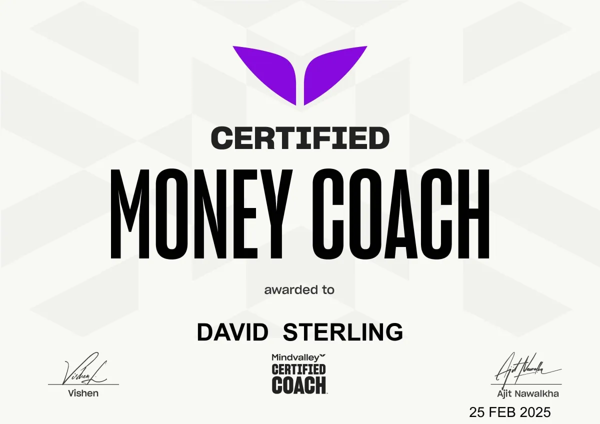 Certified Money Coach from MindValley