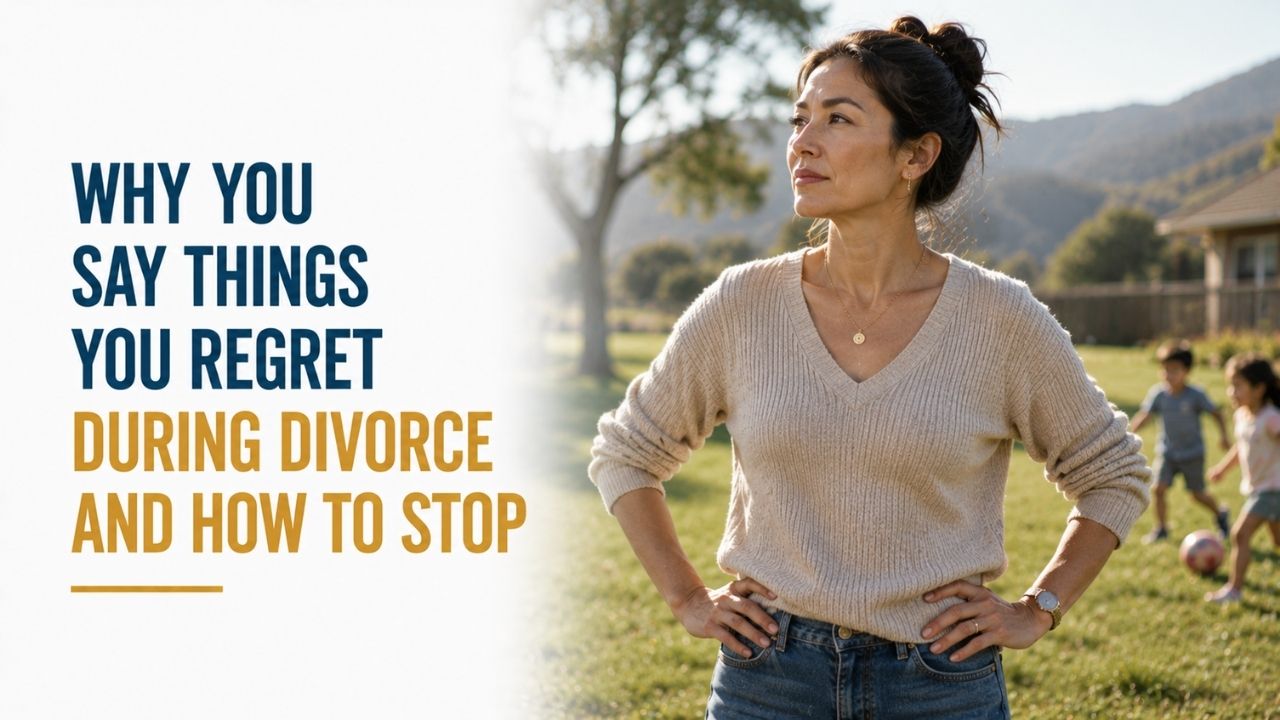 Why You Say Things You Regret During Divorce and How to Stop