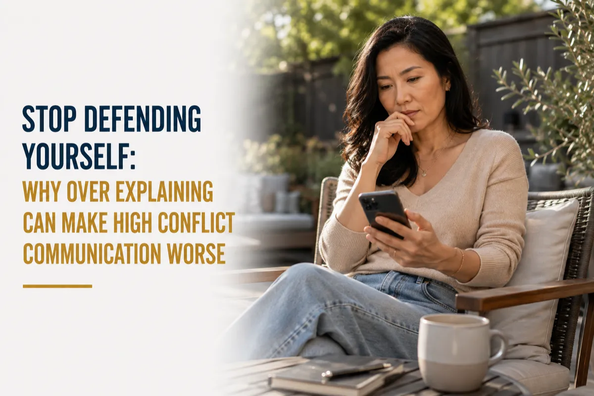 Stop Defending Yourself: Why Over-Explaining Can Make High-Conflict Communication Worse