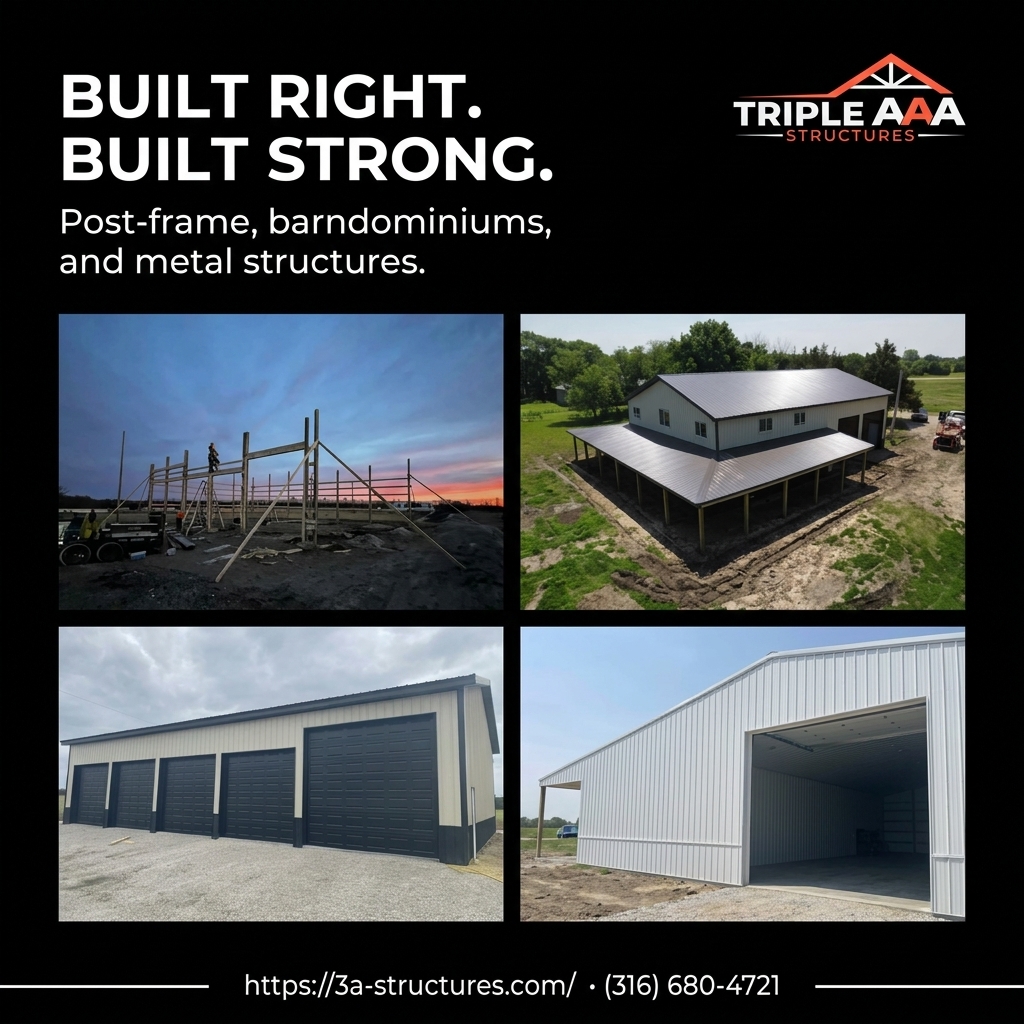 Post Frame Buildings Barndominiums Cheney Ks
