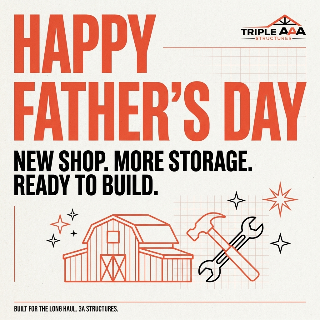 Fathers Day Gift New Shop Storage Building