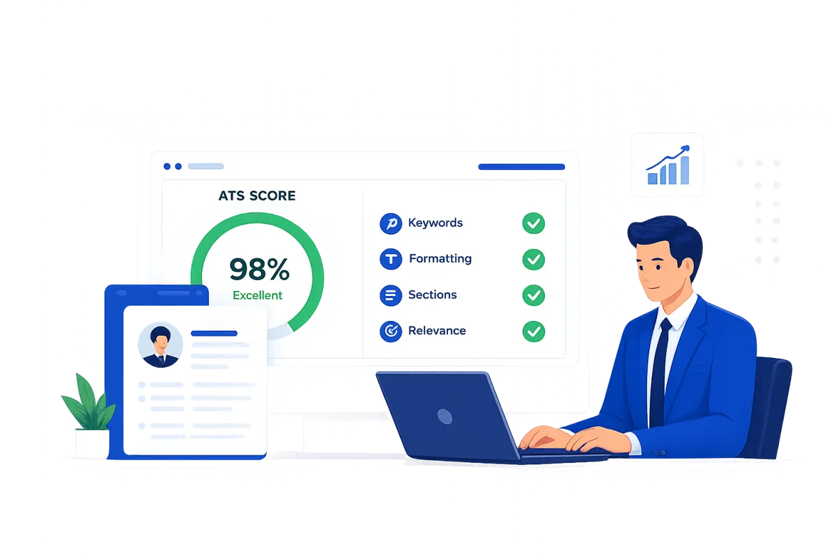ATS Resume Optimization Illustration