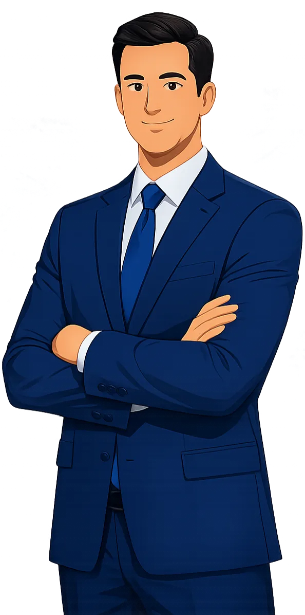 Professional man in suit smiling