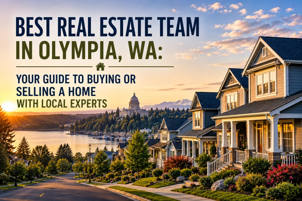 Best Real Estate Team in Olympia, WA guide featuring beautiful homes and neighborhoods across Southwest Washington for buyers and sellers.