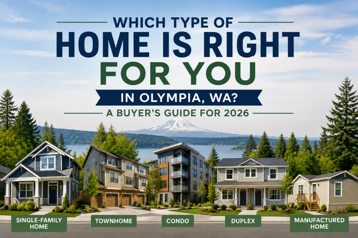 Choosing the right type of home in Olympia WA for buyers in 2026