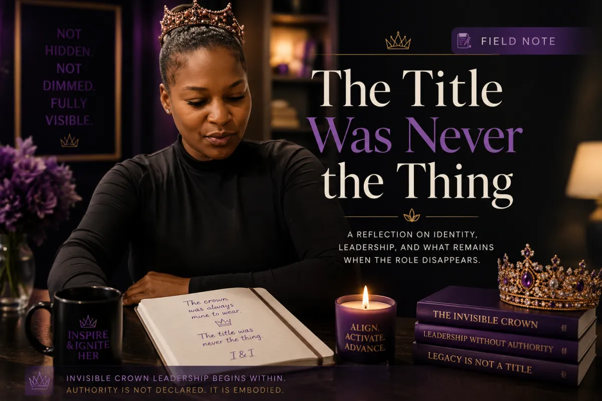 Field Note No. 5: The Title Was Never the Thing