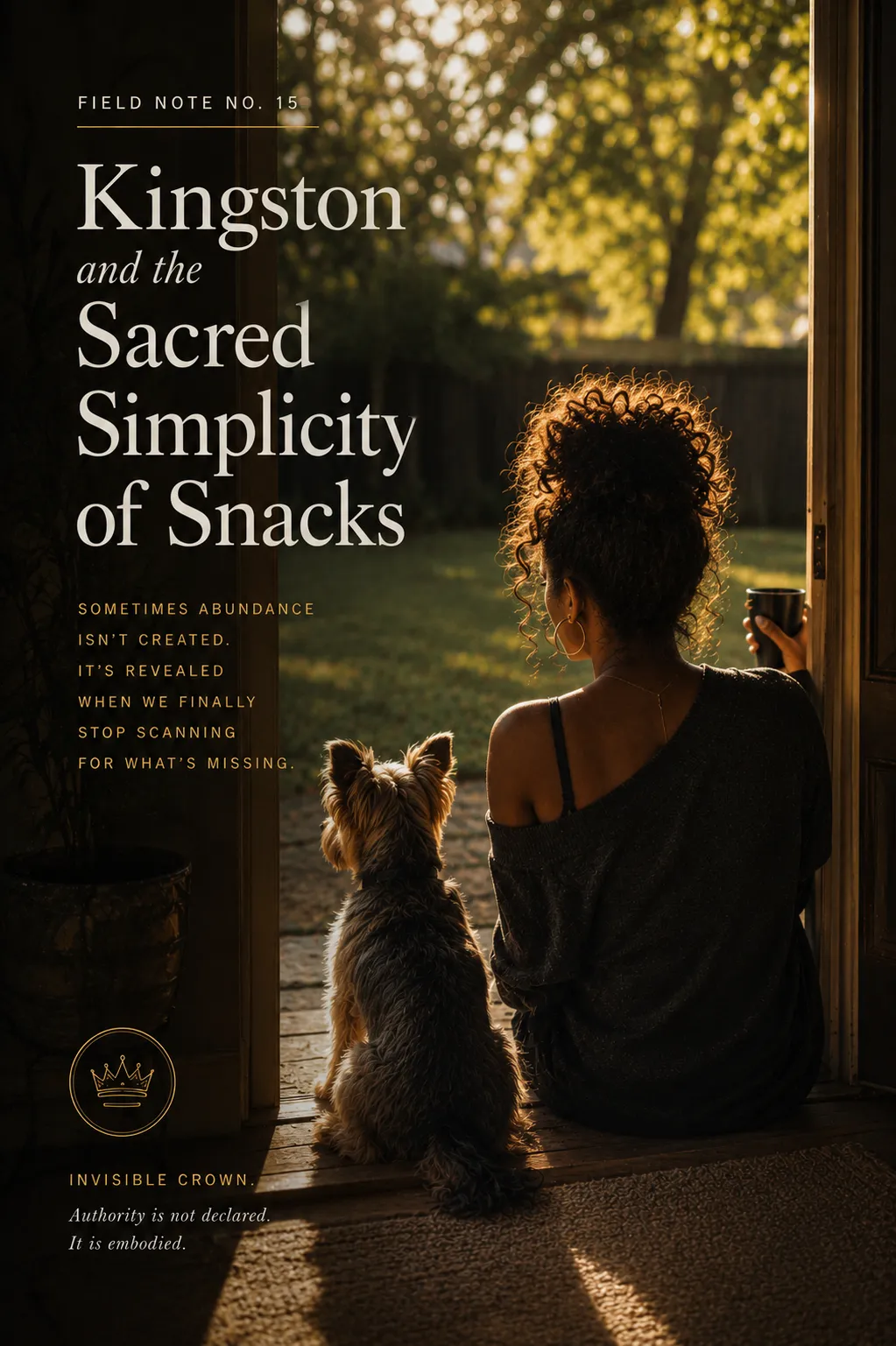Field Note No. 15 Kingston and the Sacred Simplicity of Snacks
