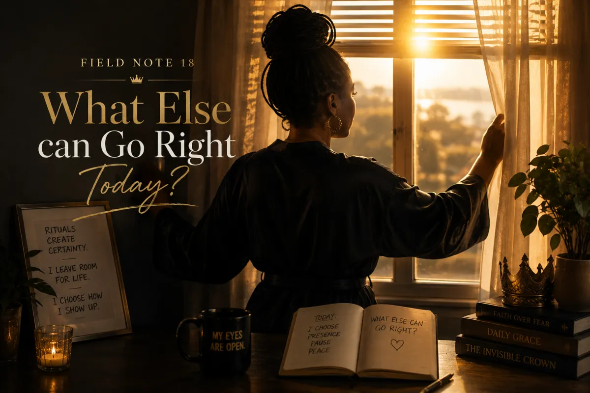 Field Note No. 18 What Else Can Go Right Today?