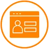 Icon showing personalised intervention plans for students and individuals