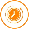 Icon representing 24/7 behaviour expertise with AI support