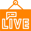 Insights & News icon showing a ‘Live’ news station sign on a door or wall
