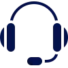 Headset icon representing the Arrange a Support Call option.