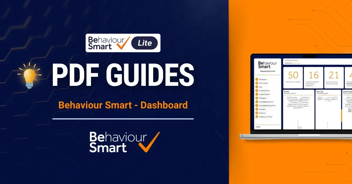 Cover image for the Behaviour Smart Lite dashboard guide PDF displaying key behaviour insights and quick-access tools.