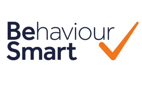 Behaviour Smart logo with navy text and orange tick, representing Behaviour Smart behaviour management and incident reporting software.