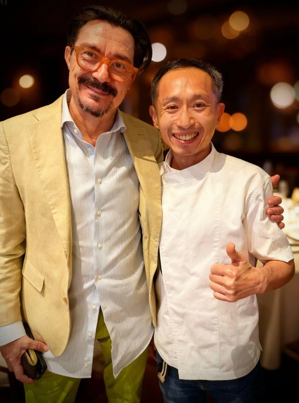 happy guest atWhite Bird Restaurant