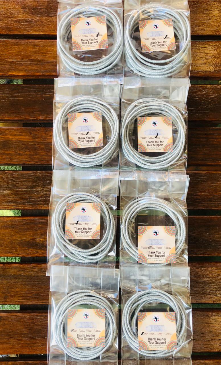 Venda bangles being organized and prepared for wholesale distribution