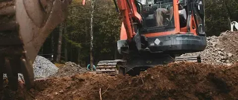 Land clearing and site prep equipment used by Coastal Virginia Landscape & Design in Suffolk, VA
