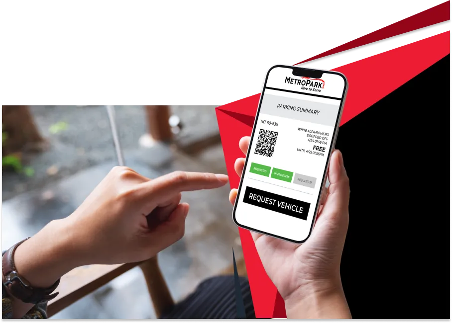 MetroPark One Parking app