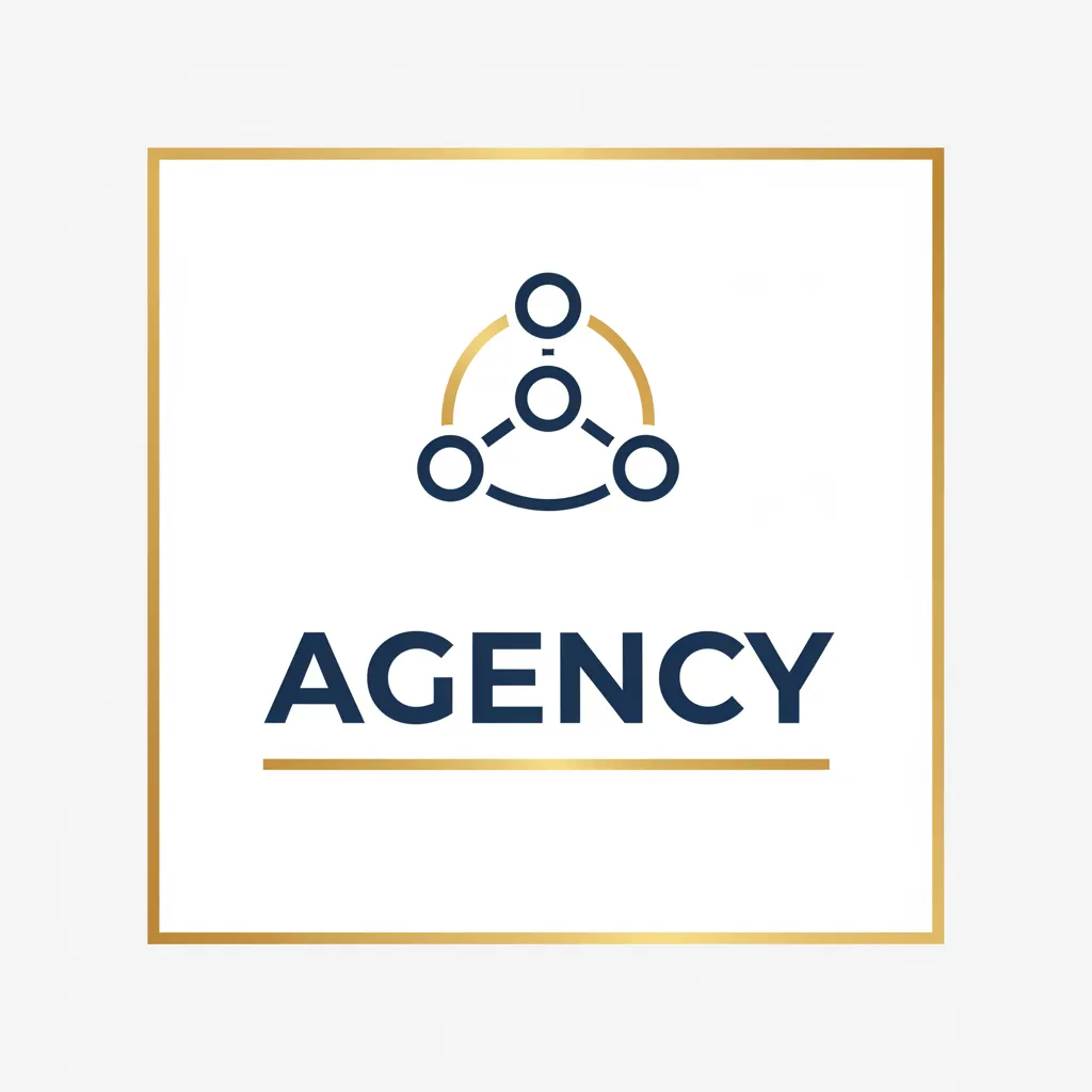 the word agency with an icon of interconnected ots