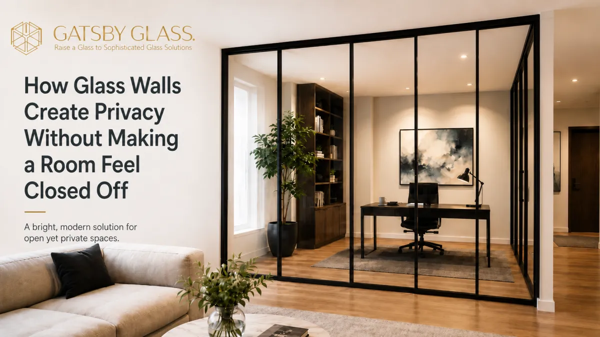 How Glass Walls Create Privacy Without Making a Room Feel Closed Off?