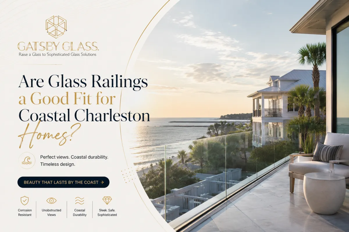 Are Glass Railings a Good Fit for Coastal Charleston Homes?