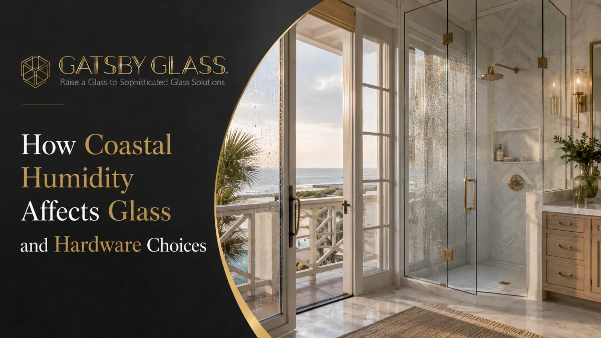 Modern coastal home with glass features and corrosion-resistant hardware