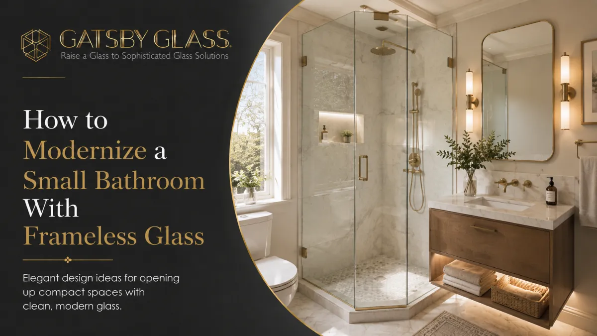 How to Modernize a Small Bathroom With Frameless Glass