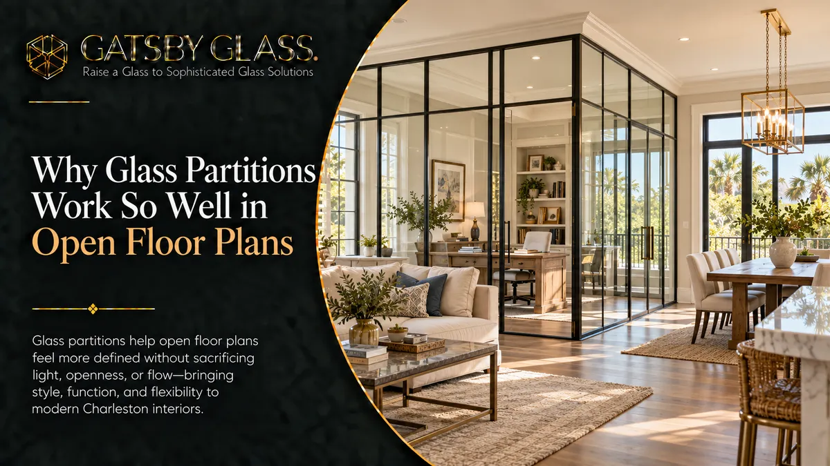 Why Glass Partitions Work So Well in Open Floor Plans